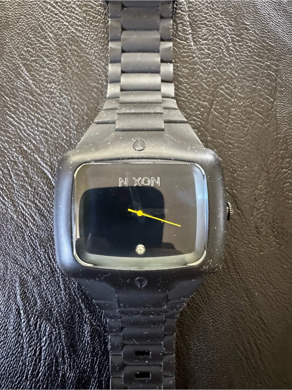 Nixon Black Rubber Player  Analog Watch
